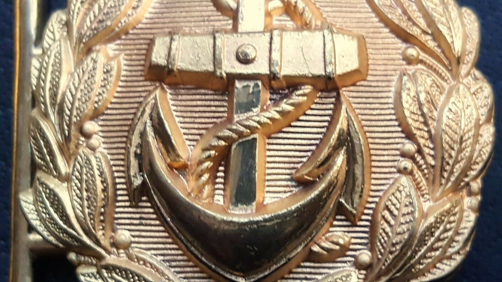 ✚8963✚ German Navy Kriegsmarine officer parade belt buckle gold WW2 Do – Iron  Cross Militaria