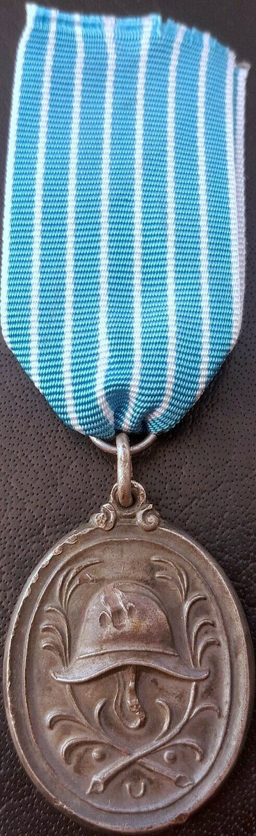 9628 German post WW1 Bavarian Fire Service Decoration for 25 Years m ...